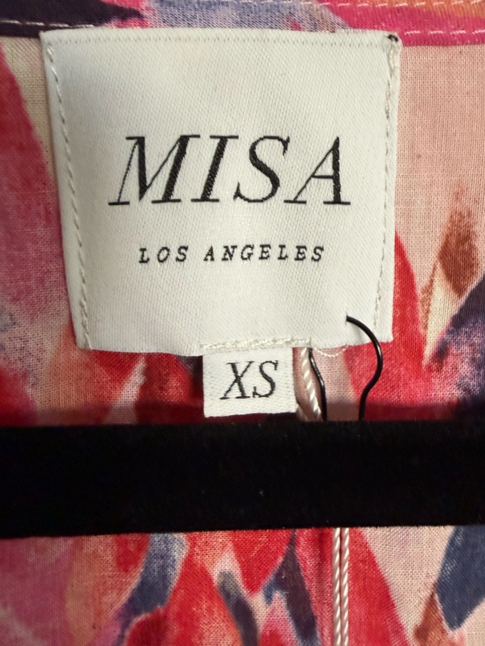 MISA Los Angeles Abstract Watercolor Flutter Sleeve Mini Dress NWT XS (Fits S) - Picture 5 of 5